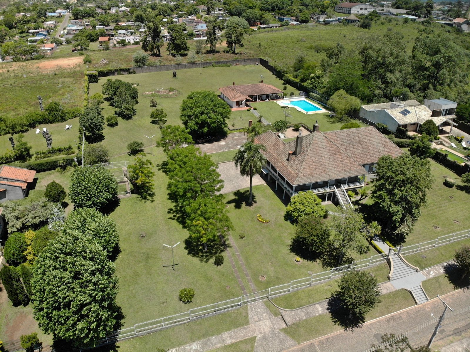 Armour Mansion — aerial view of the historic estate and grounds
