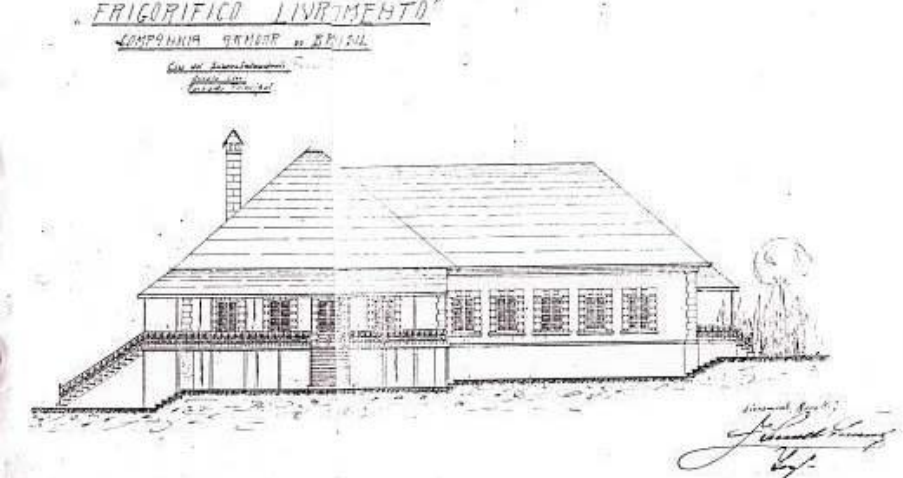 Armour Mansion — original 1917 east facade architectural drawing